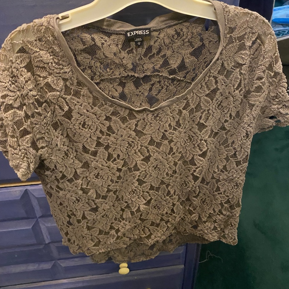 Express women’s green shirt medium